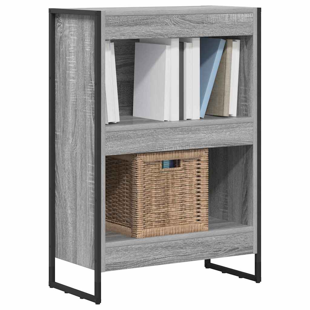 vidaXL Boekenkast Grijs Sonoma 80 x 30 x 155 cm Bewerkt hout