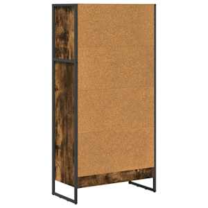 Knihovna Kouřový dub 80 x 30 x 155 cm kompozitní dřevo - obrázek 7