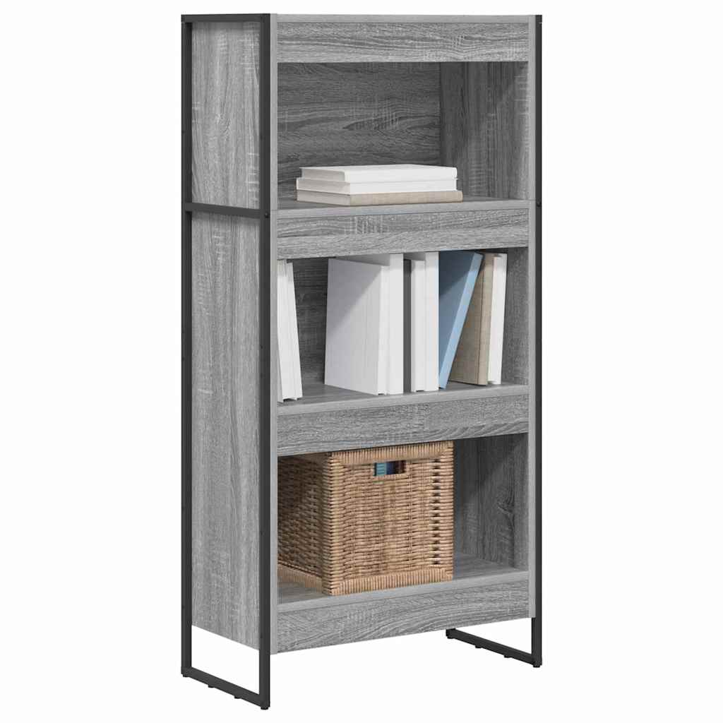 vidaXL Boekenkast Grijs Sonoma 80 x 30 x 155 cm Bewerkt hout