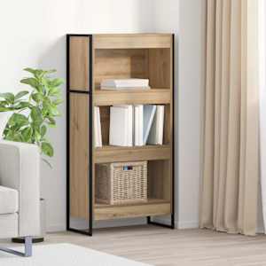 Knihovna 60 x 30 x 121 cm kompozitní dřevo Umělecký dub - obrázek 1