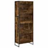 vidaXL Raamaturiiul 60 x 30 x 155 cm Tehispuit Suitsu tamm