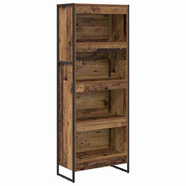 vidaXL Raamaturiiul 60 x 30 x 155 cm Tehispuit Vana puit