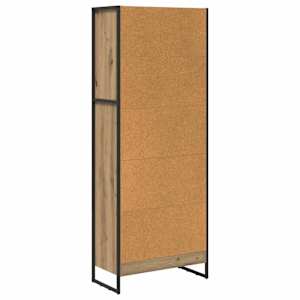 Knihovna 60 x 30 x 155 cm kompozitní dřevo Umělecký dub - obrázek 7