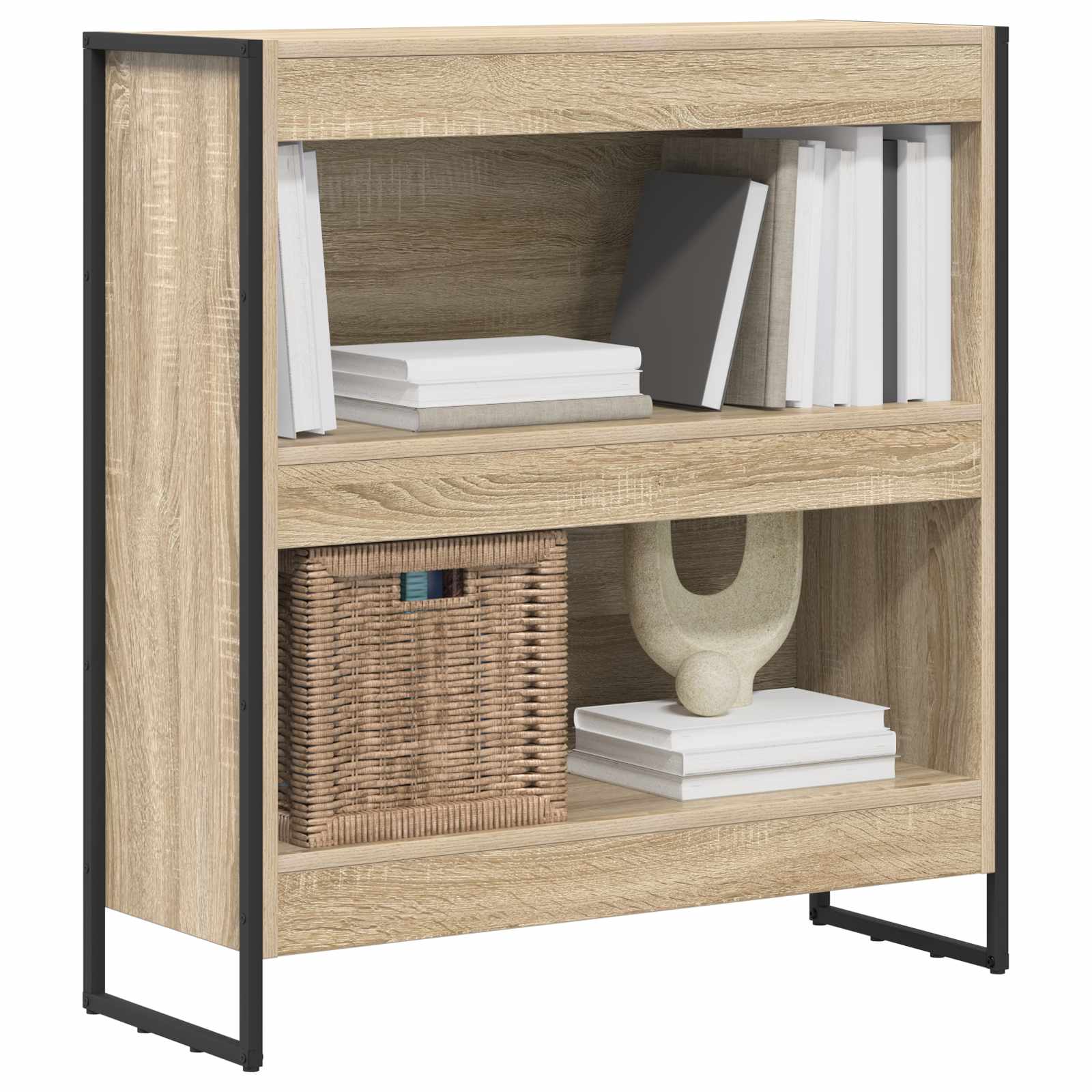 vidaXL Boekenkast Sonoma 80 x 30 x 155 cm Bewerkt hout