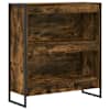 vidaXL Raamaturiiul 80 x 30 x 86,5 cm Tehispuit Suitsu tamm