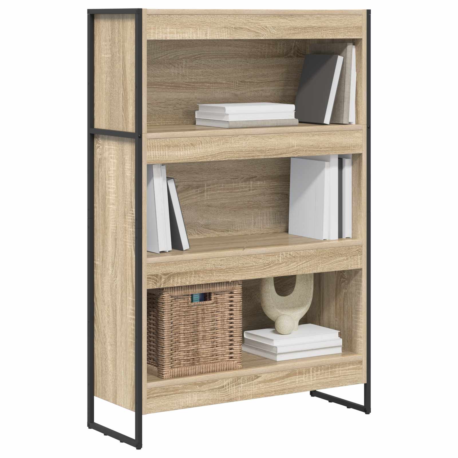 vidaXL Boekenkast Sonoma 80 x 30 x 155 cm Bewerkt hout