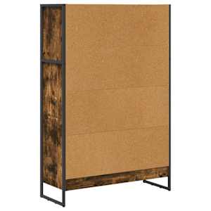 Knihovna Kouřový dub 80 x 30 x 155 cm kompozitní dřevo - obrázek 7