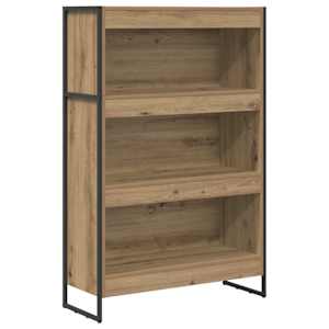 Knihovna 80 x 30 x 121 cm kompozitní dřevo Umělecký dub - obrázek 2