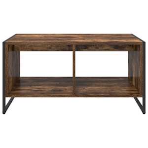 Konferenční stolek Kouřový dub 80 x 50 x 40 cm kompozitní dřevo - obrázek 5