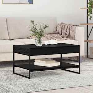 Klubska miza Črna Orehovina 80 x 50 x 40 cm Konstruiran les