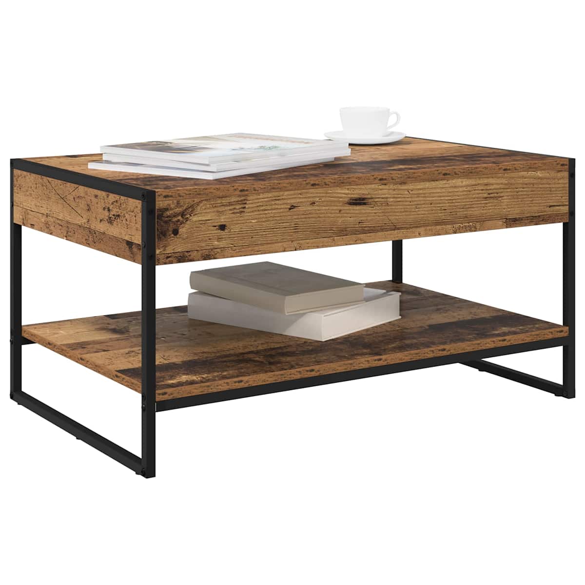 Sofabord 80 x 50 x 40 cm Konstrueret træ - Billede 3