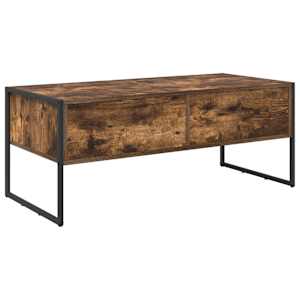 Konferenční stolek se zásuvkou Kouřový dub 100 x 46 x 40 cm - obrázek 8