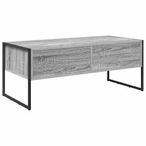 Konferenční stolek se zásuvkou Šedá Sonoma 100 x 46 x 40 cm - obrázek 8