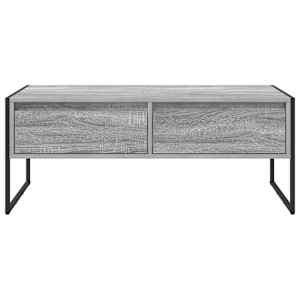 Konferenční stolek se zásuvkou Šedá Sonoma 100 x 46 x 40 cm - obrázek 6