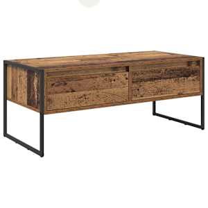 vidaXL Kohvilaud Vana puit 100 x 46 x 40 cm Tehispuit