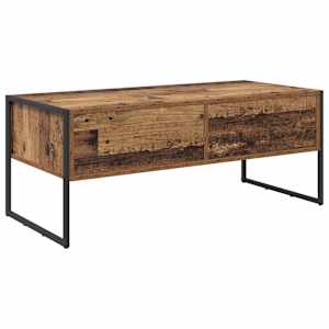 Konferenční stolek se zásuvkou Staré dřevo 100 x 46 x 40 cm - obrázek 8