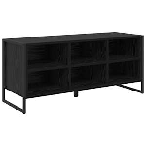 vidaXL Kinga kapp 100 x 35 x 44 cm Tehispuit Must tamm