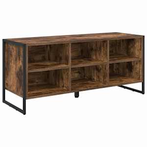 vidaXL Kinga kapp 100 x 35 x 44 cm Tehispuit Suitsu tamm