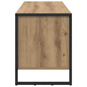 Skříň na obuv 100 x 35 x 44 cm kompozitní dřevo Umělecký dub - obrázek 6