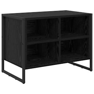 vidaXL Kinga kapp 60 x 35 x 44 cm Tehispuit Must tamm