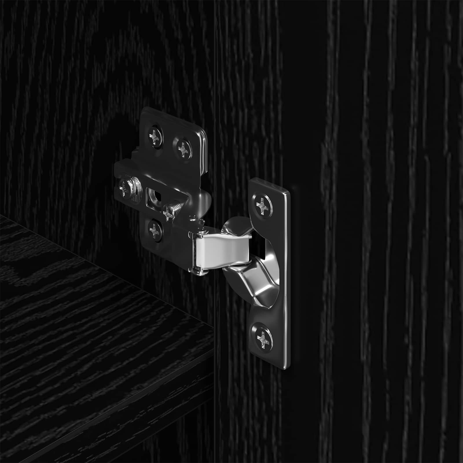 Kenkäkaappi ovella Musta tammi. 79 x 36 x 100 cm Tekninen puu - Image 11