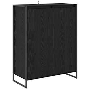 Skříň na obuv Černý dub 79 x 36 x 100 cm kompozitní dřevo - obrázek 2