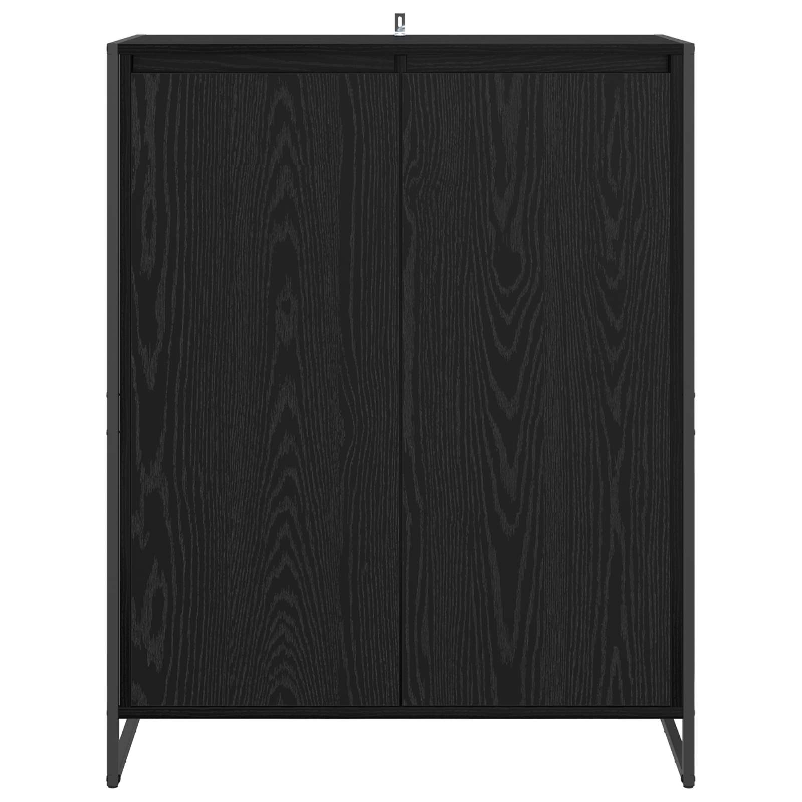 Kenkäkaappi ovella Musta tammi. 79 x 36 x 100 cm Tekninen puu - Image 6