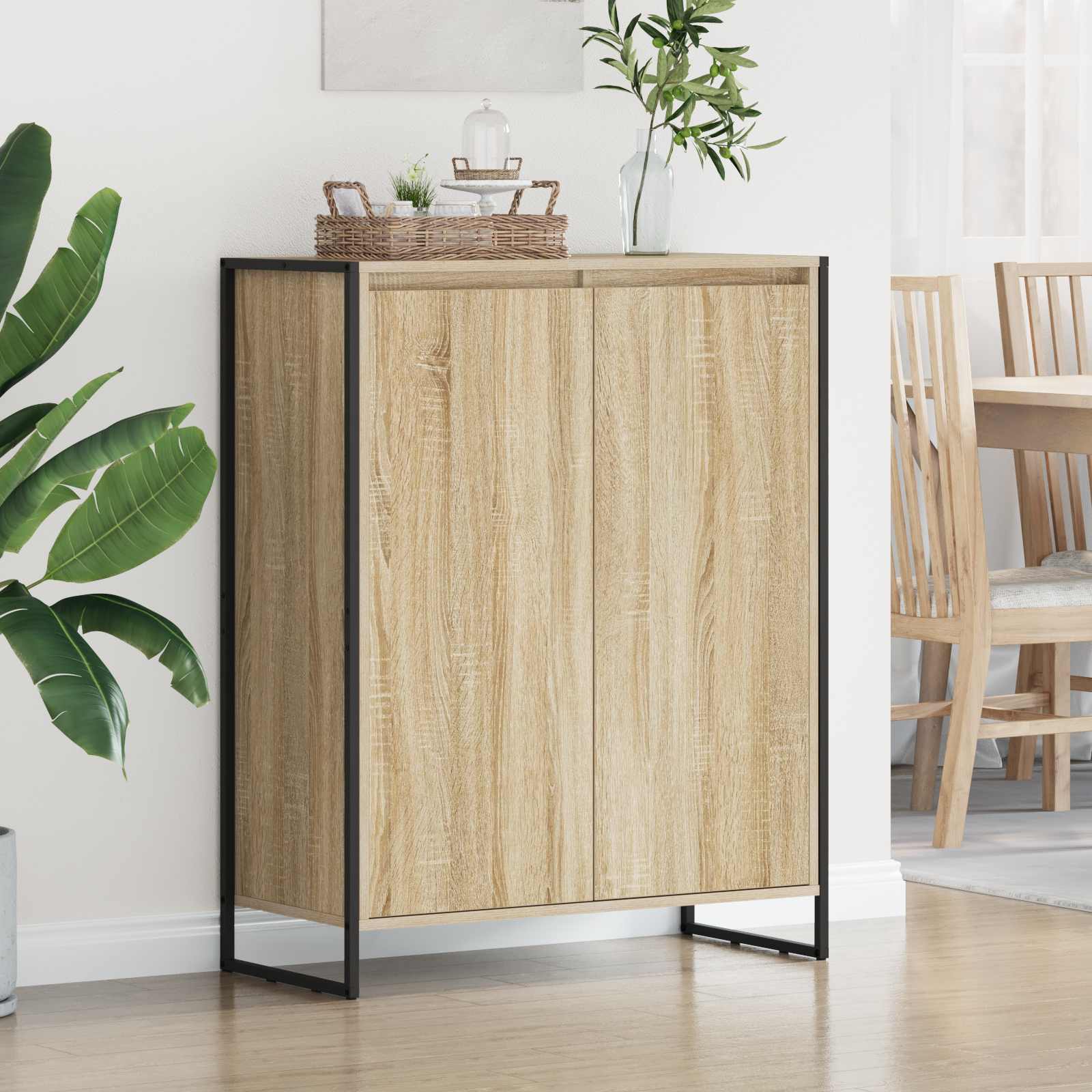 Kenkäkaappi ovella Sonoma 79 x 36 x 100 cm Tekninen puu - Image 4