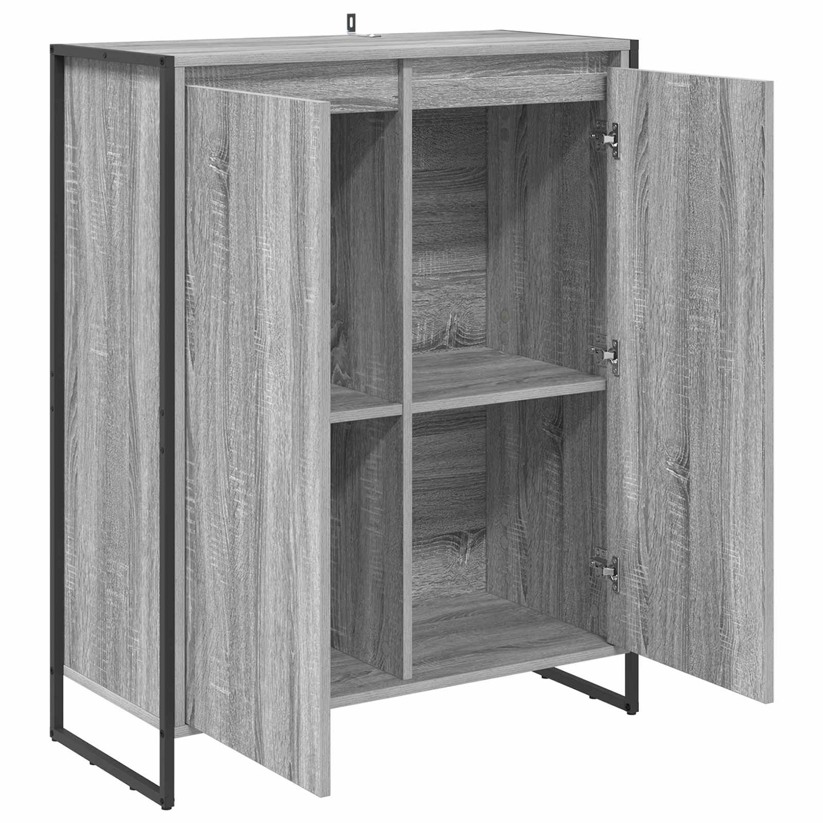 Kenkäkaappi ovella Harmaa Sonoma 79 x 36 x 100 cm Tekninen puu - Image 5