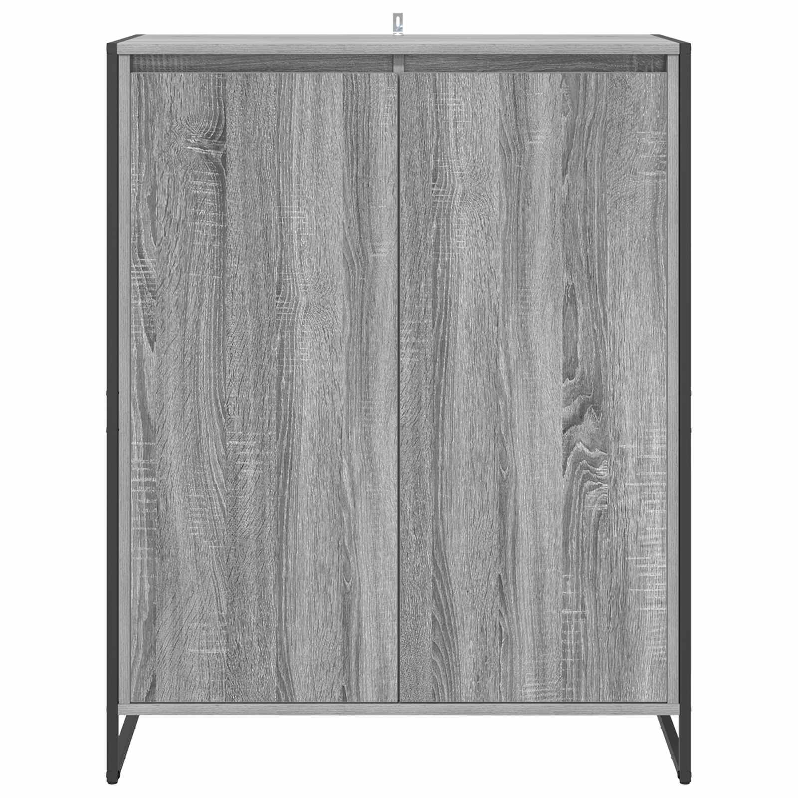 Kenkäkaappi ovella Harmaa Sonoma 79 x 36 x 100 cm Tekninen puu - Image 6