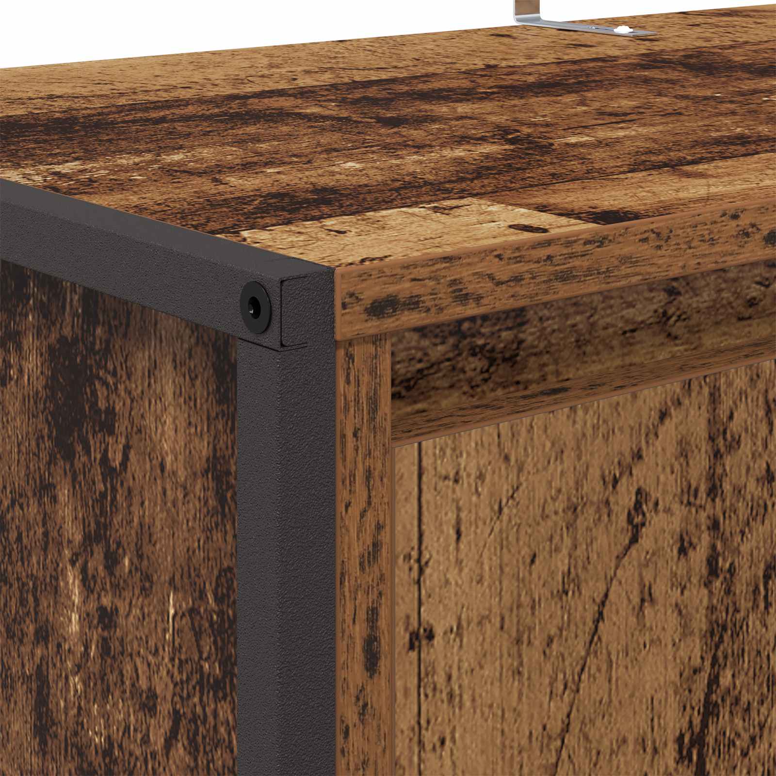 Kenkäkaappi ovella Vanha Puu 79 x 36 x 100 cm Tekninen puu - Image 9