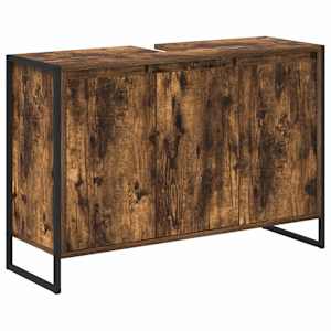 vidaXL Vannitoa kapp Suitsu tamm 90 x 30 x 60 cm Tehispuit