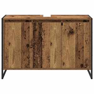 Koupelnová skříň Staré dřevo 90 x 30 x 60 cm kompozitní dřevo - obrázek 6