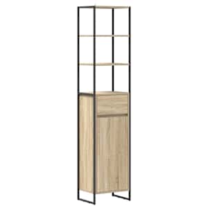 Koupelnová skříň Sonoma 40 x 30 x 180 cm kompozitní dřevo - obrázek 2