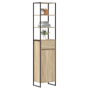 Koupelnová skříň Sonoma 40 x 30 x 180 cm kompozitní dřevo - obrázek 3