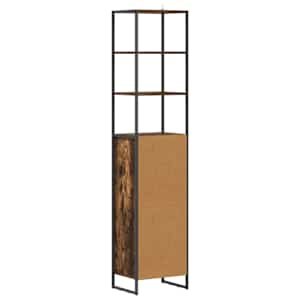 Koupelnová skříň Kouřový dub 40 x 30 x 180 cm kompozitní dřevo - obrázek 7