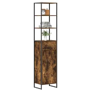 Koupelnová skříň Kouřový dub 40 x 30 x 180 cm kompozitní dřevo - obrázek 3