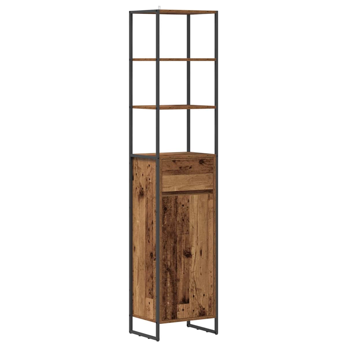 Badeværelsesskab 40 x 30 x 180 cm Konstrueret træ - Billede 2