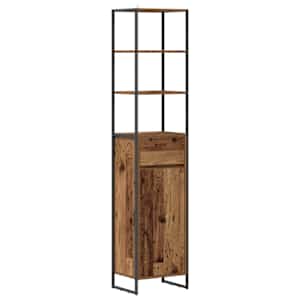vidaXL Vannitoa kapp Vana puit 40 x 30 x 180 cm Tehispuit