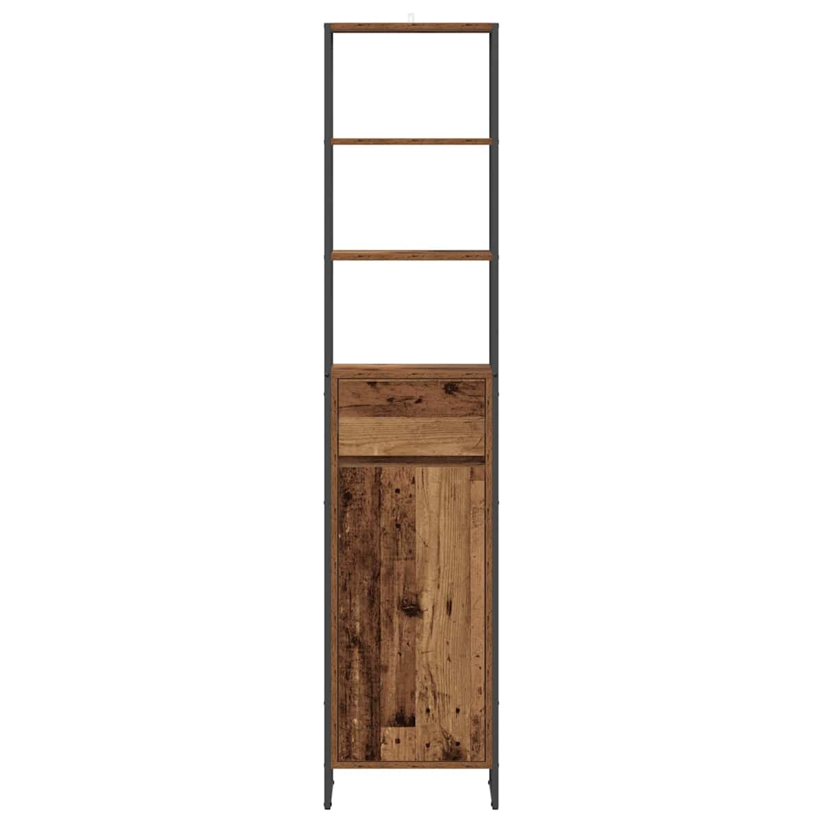 Badeværelsesskab 40 x 30 x 180 cm Konstrueret træ - Billede 5