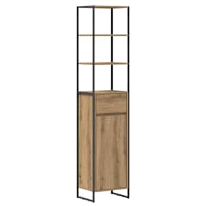 Koupelnová skříň Umělecký dub 40 x 30 x 180 cm kompozitní dřevo - obrázek 2