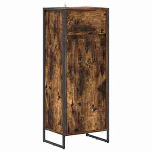 Koupelnová skříň Kouřový dub 40 x 30 x 100 cm kompozitní dřevo - obrázek 2