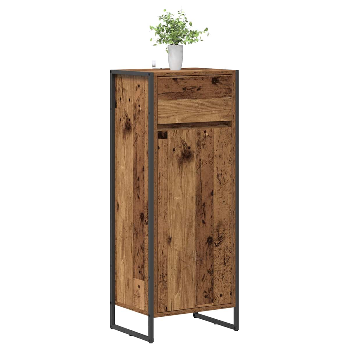 Badeværelsesskab 40 x 30 x 100 cm Konstrueret træ - Billede 3