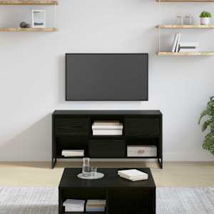 TV omarica Črna Orehovina 100 x 36 x 49,5 cm Konstruiran les