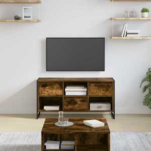 Televizní skříň Kouřový dub 100 x 36 x 49,5 cm kompozitní dřevo - obrázek 1