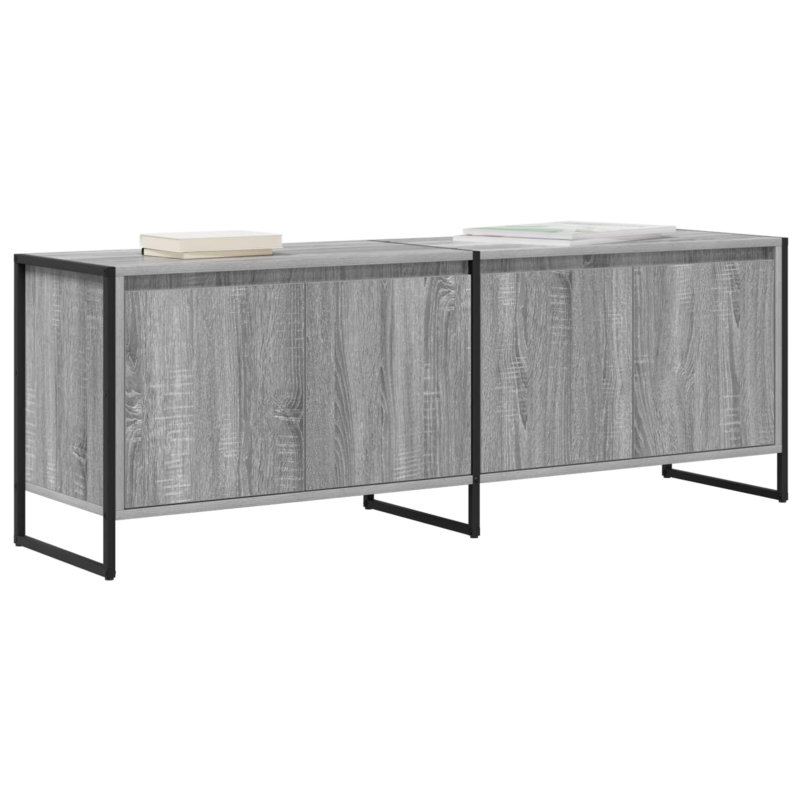 vidaXL TV-kast Grijs Sonoma 140 x 36 x 49.5 cm Bewerkt hout