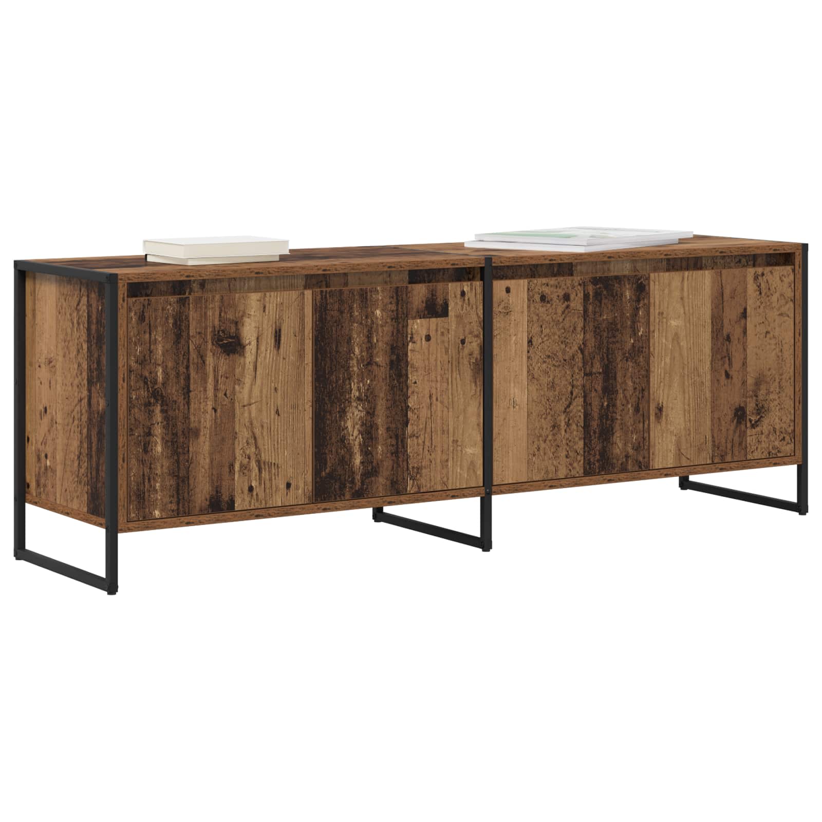 vidaXL TV-kast Oud Hout 140 x 36 x 49.5 cm Bewerkt hout