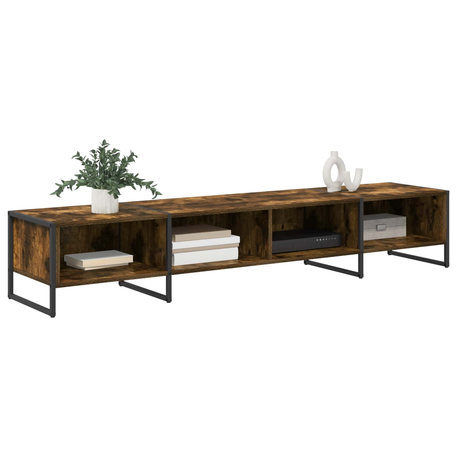 vidaXL TV-kast Rook Eik 170,5 x 36 x 30,5 cm Bewerkt hout