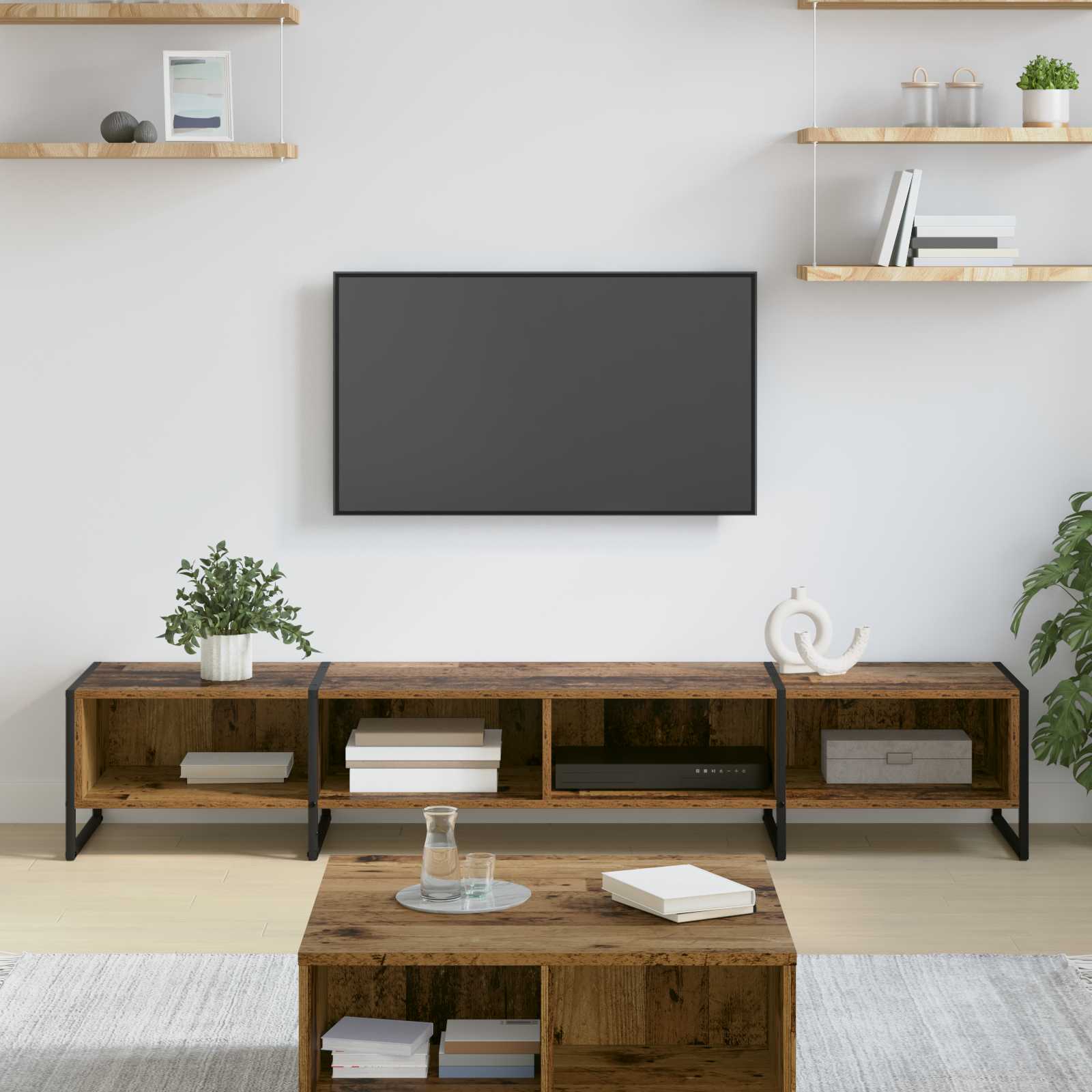 Suport TV & Masă TV - Cabinet TV Lemn Vechi 170.5 x 36 x 30.5 cm Lemn compozit