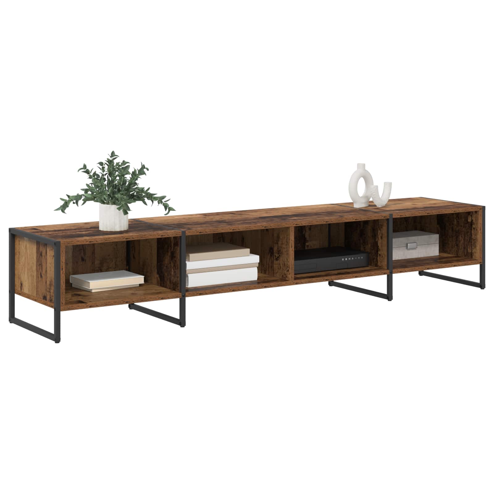 vidaXL TV-kast Oud Hout 170,5 x 36 x 30,5 cm Bewerkt hout